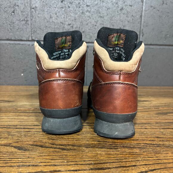 Timberland Women’s Leather Hiking Boots Brown Lace Up 95563 Size 8 Trail Outdoor - Picture 4 of 9